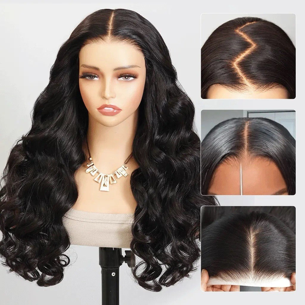 Chic Luxe Hair Pull & Go Body Wave Wig | Invisi-String | 100% Human Hair | Glueless