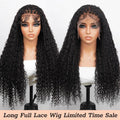 Chic Luxe Hair Glueless Braided Full Lace Front Curly Long Wig | 100% Human Hair