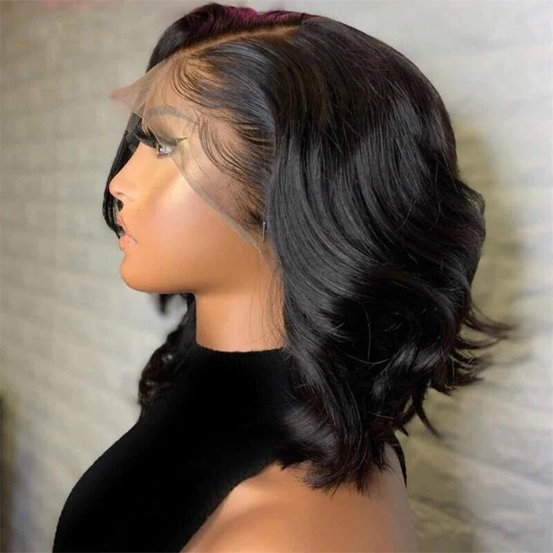 Chic Luxe Hair Pre Styled Wavy Short Lace Front Bob Wig | 250% Density | 13*4 Lace | 100% Human Hair