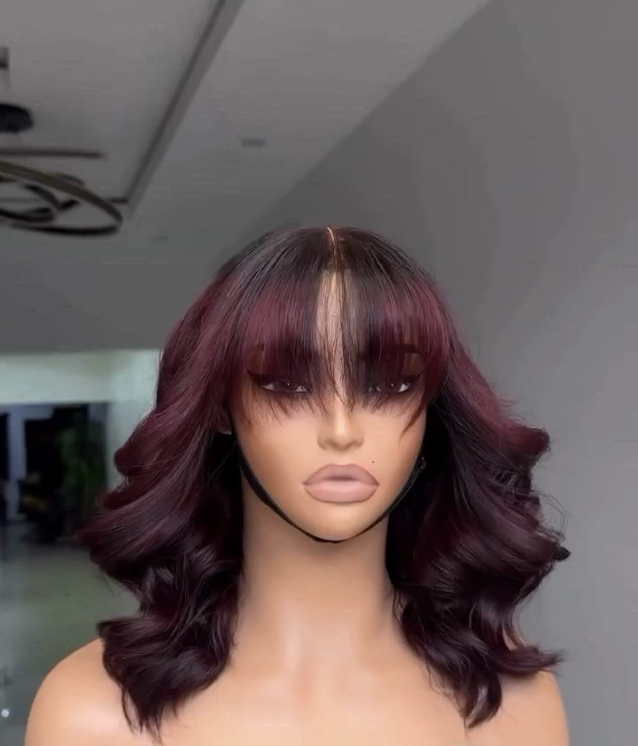 Chic Luxe Hair Raw Vietnamese SDD Lace Front Wavy Glueless Fringe Bob Wig | 100% Raw Vietnamese Hair | 250% Density