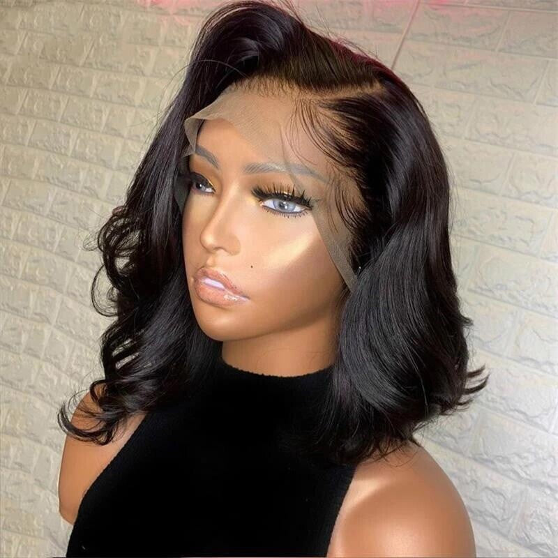 Chic Luxe Hair Pre Styled Wavy Short Lace Front Bob Wig | 250% Density | 13*4 Lace | 100% Human Hair