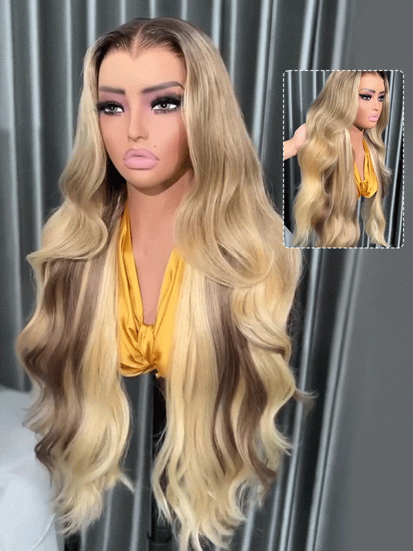 THE SIENNA 
Ash Blonde Melt Wave Wig