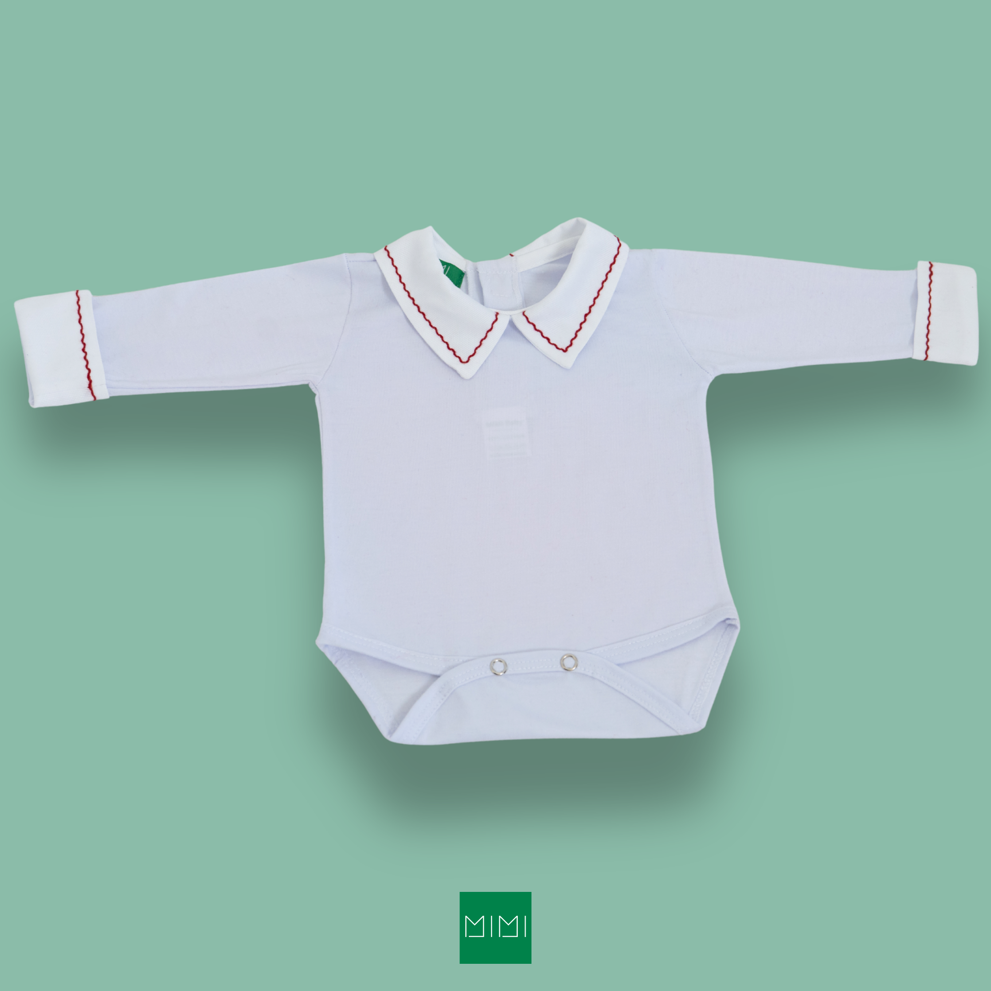 Classic Hand Embroidered Long Sleeved Bodysuit