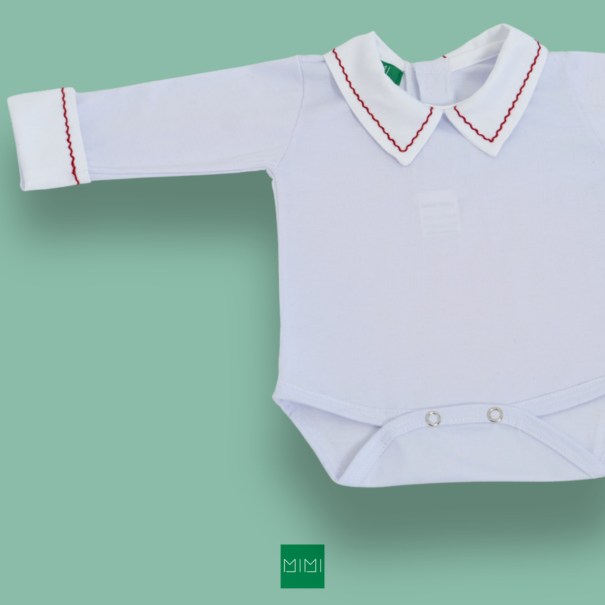 Classic Hand Embroidered Long Sleeved Bodysuit