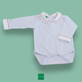 Classic Hand Embroidered Long Sleeved Bodysuit