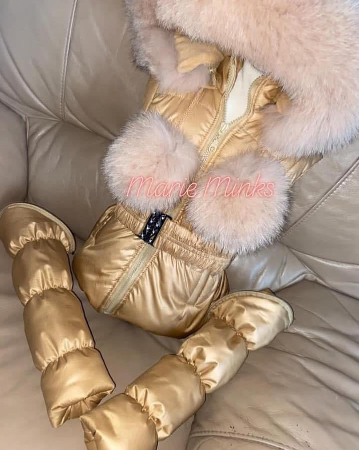 Fox Fur Down Coat
