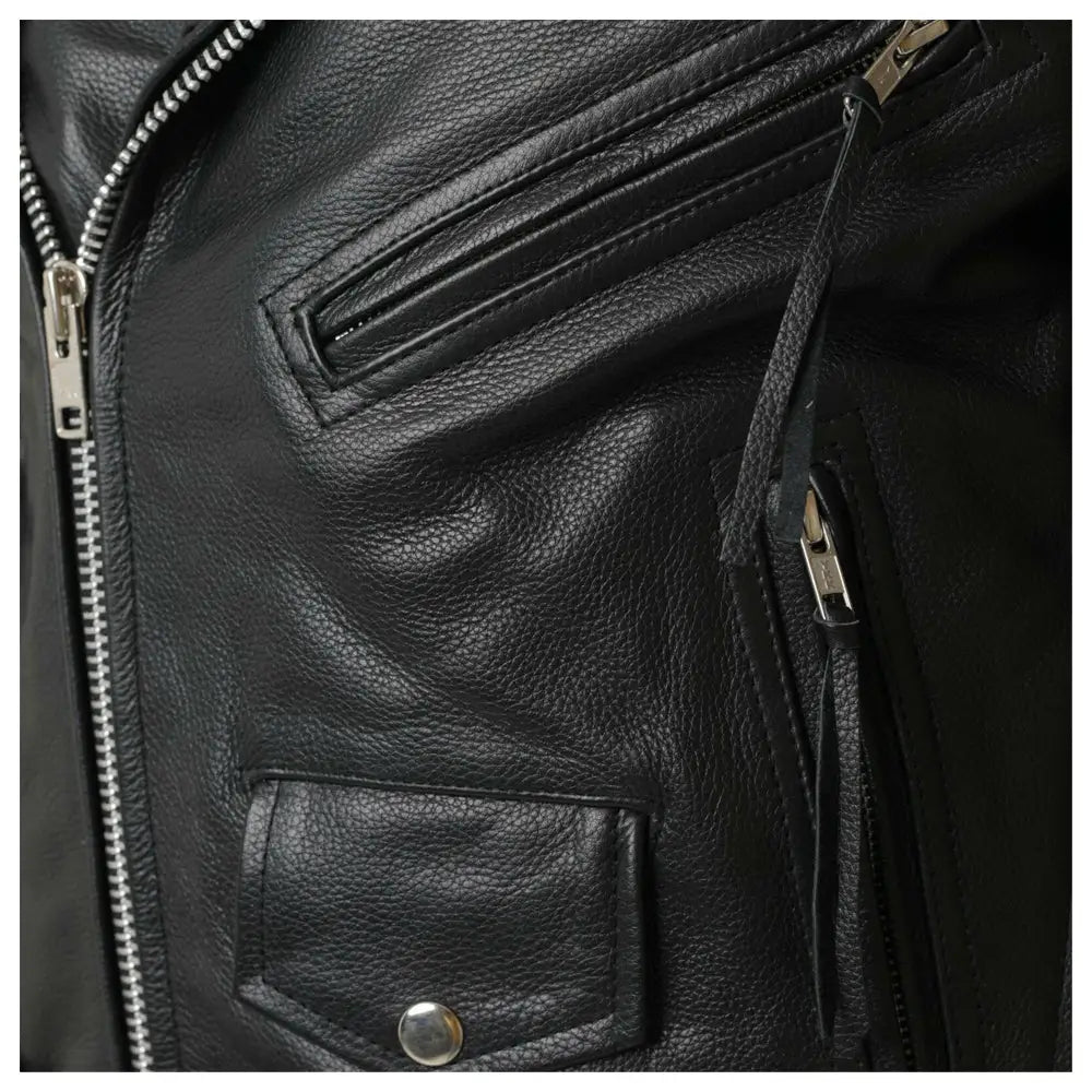Men’s Brando Black Leather Jacket