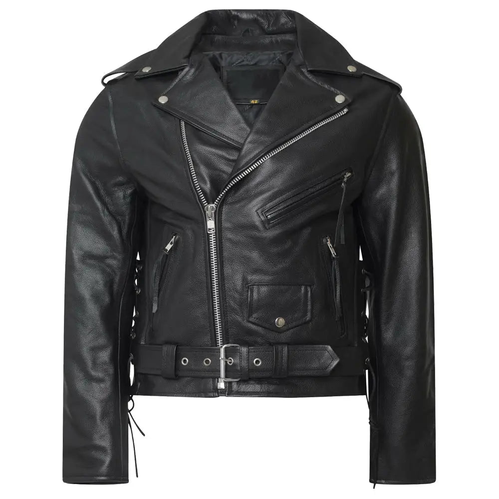 Men’s Brando Black Leather Jacket