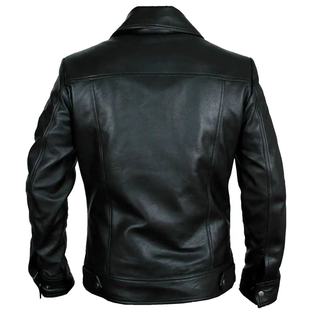 Men’s Buster Slim Fit Leather Jacket